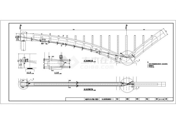 某生米大桥图纸75+2X228+75钢管拱边拱肋立柱CAD大样节点构造图-图一