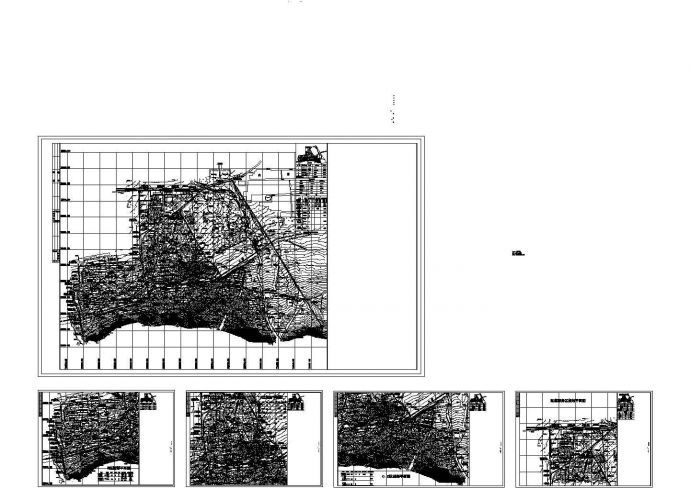 综合服务区控制性详细规划-ABCD4个区域共515150平米总平面图_图1