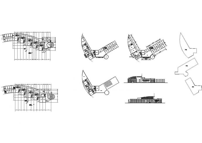三层小博士实验幼儿园方案设计cad图，共二十四张_图1