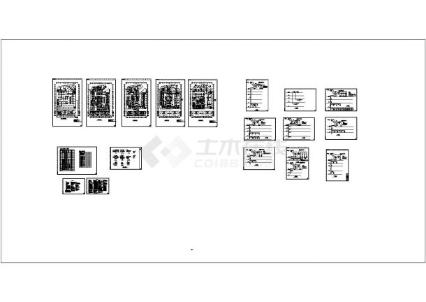 [江西]商业中心广场暖通空调设计cad施工图.共十八张（甲级设计院设计）-图一