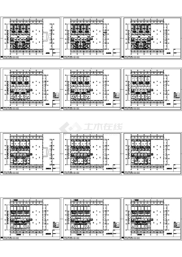 宁波可人集团办公大楼装饰装修设计全套cad施工图纸（含详细的设计说明）-图二