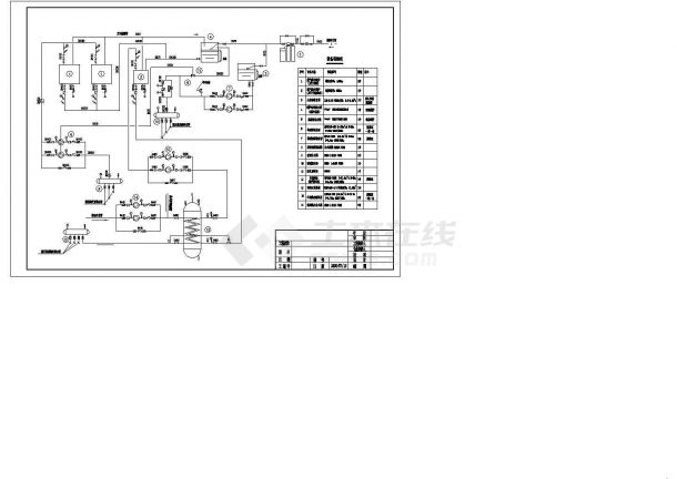 某锅炉房供热系统施工CAD布置图-图一