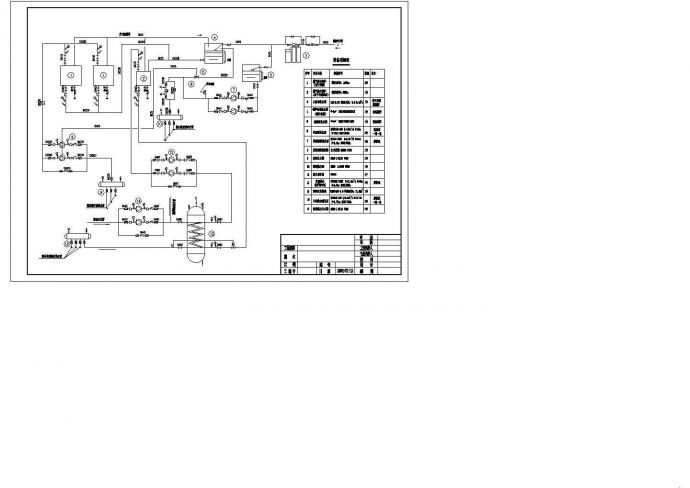 某锅炉房供热系统施工CAD布置图_图1