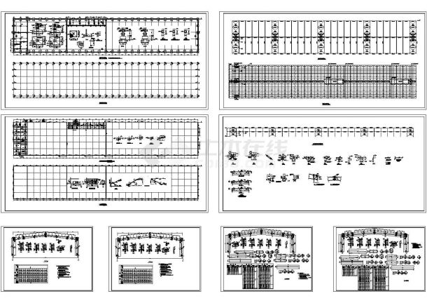 168x30m30m跨厂房轻钢结构施工图（8张）-图一