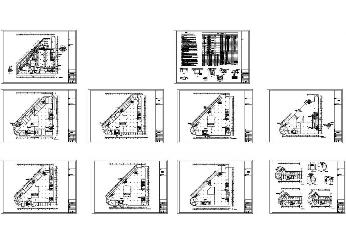 十二层商业广场建筑防排烟系统设计cad图，共十张_图1