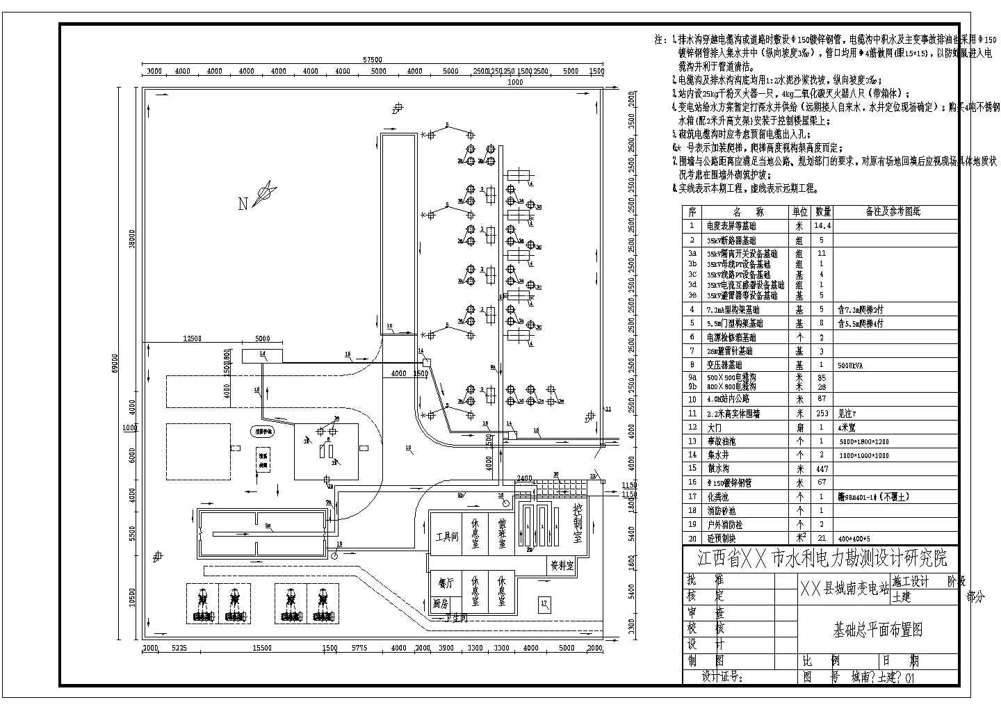 某35KV变电站设计cad全套结构施工图（甲级院设计，29个cad文件）
