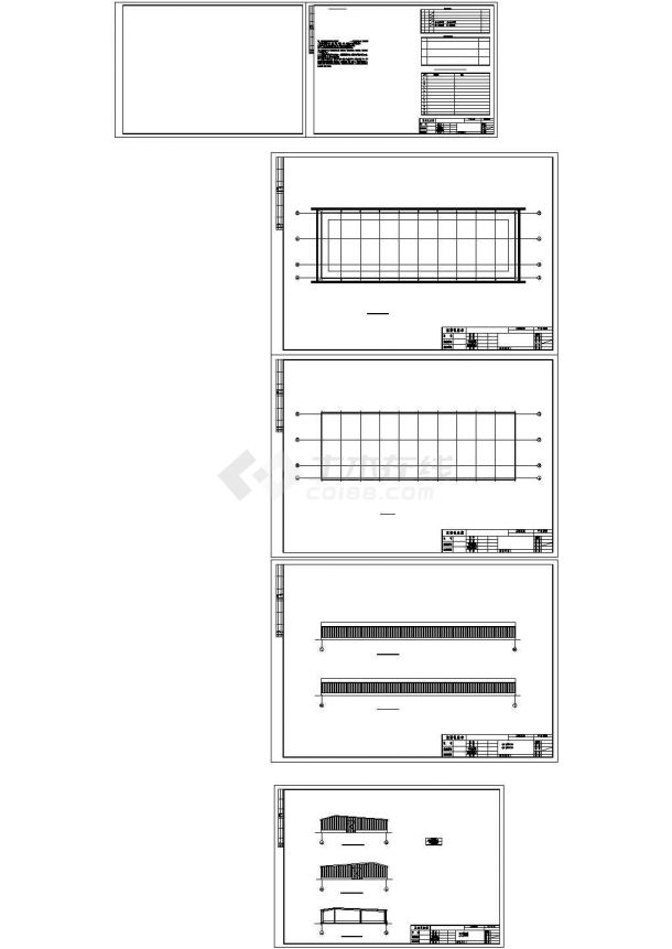 某60米长光伏农业大棚设计cad全套建筑施工图（含设计说明，含结构设计，含水电设计）-图一