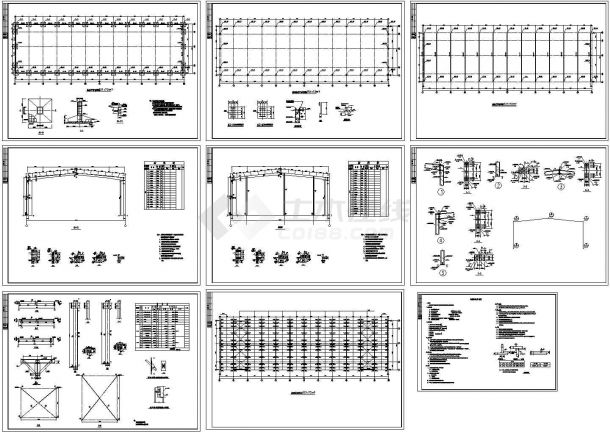 21x72m单层门式轻钢结构1512平米厂房结构施工全图（钢结构设计说明）-图一