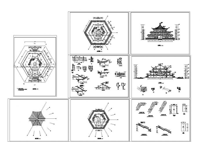 三层古建全套建筑设计施工图_图1