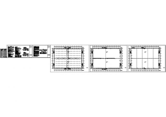 90mX66m门钢结构仓库全套图纸（建筑、结构、电气、给排水）_图1
