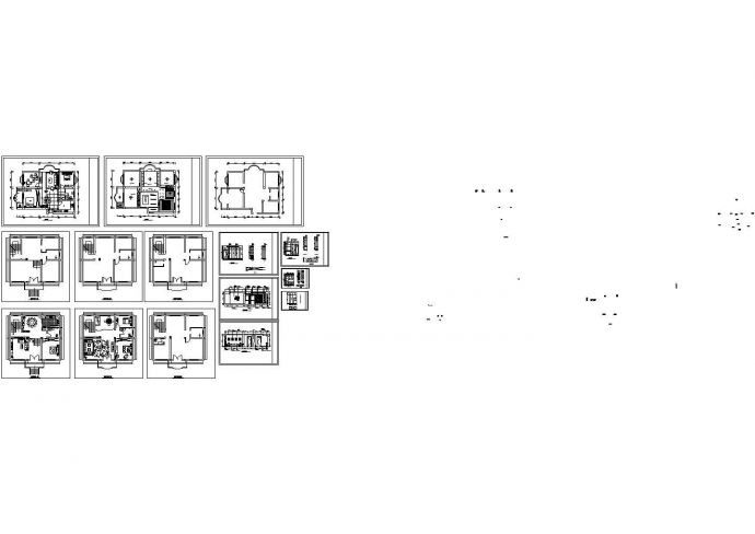 某二层中国古典别墅装修设计cad图纸（内有图纸详细平面图）_图1