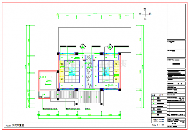 某市别墅型私人接待餐厅装饰全套施工设计CAD图纸（含效果）-图一