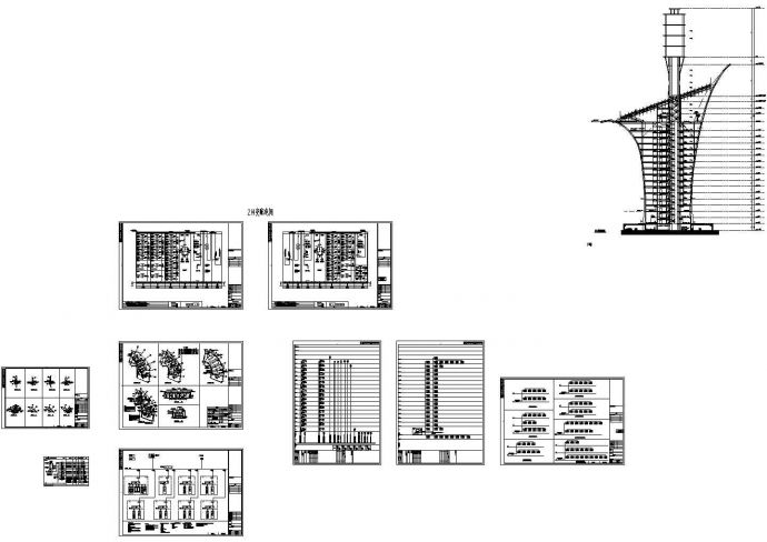 [施工图]-[武汉]146米地标科研楼强弱电系统施工图纸（知名院风力和光伏）.共七张_图1
