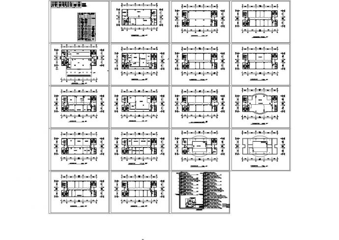 某17层邮电楼电视监控系统设计图（19张）_图1