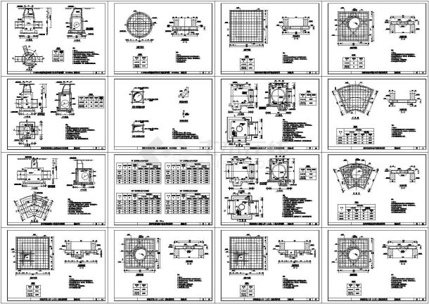 某标准检查井cad结构详细施工图-图一