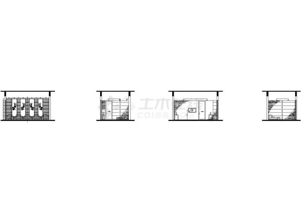 [杭州]五星级度假酒店桑拿会所室内装修设计cad施工图（甲级设计院设计）-图二