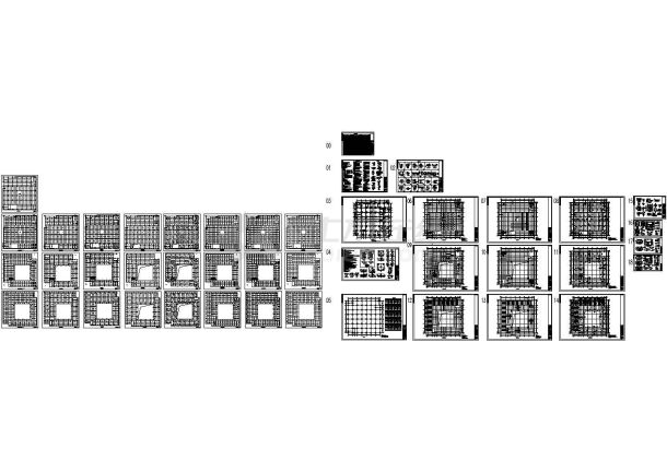 3层煤矿设备生产线项目框架综合楼结构施工图-图一