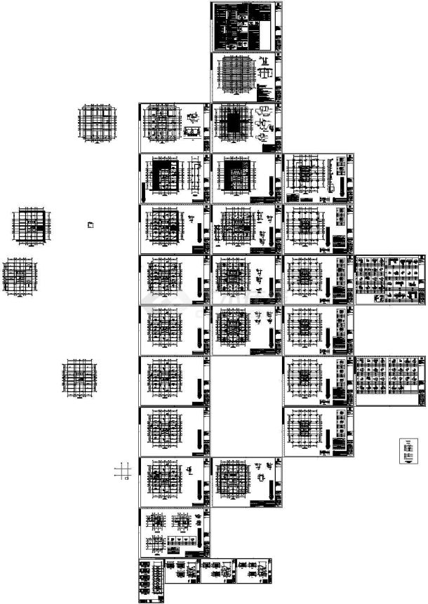 [内蒙古]31层框筒结构商业广场结构施工图-图一