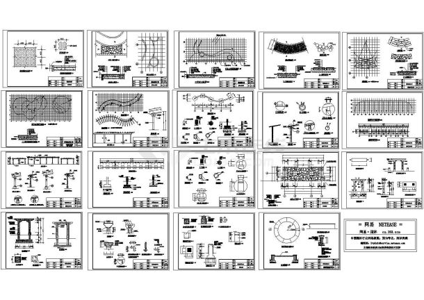 花架、景门施工详图-图二