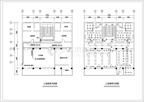 某工业园办公楼电气图-图一