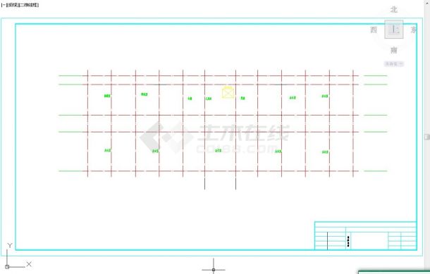 张家口市某中学6层框架结构行政办公楼建筑设计CAD图纸-图一