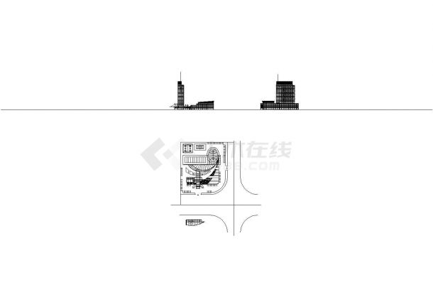 [行政建筑图纸]-[广东]-江门广电中心设计方案CAD图纸全套-图二