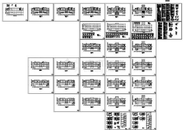 某医院门诊楼综合楼加固改造工程结构设计cad施工图（甲级设计院设计）-图一