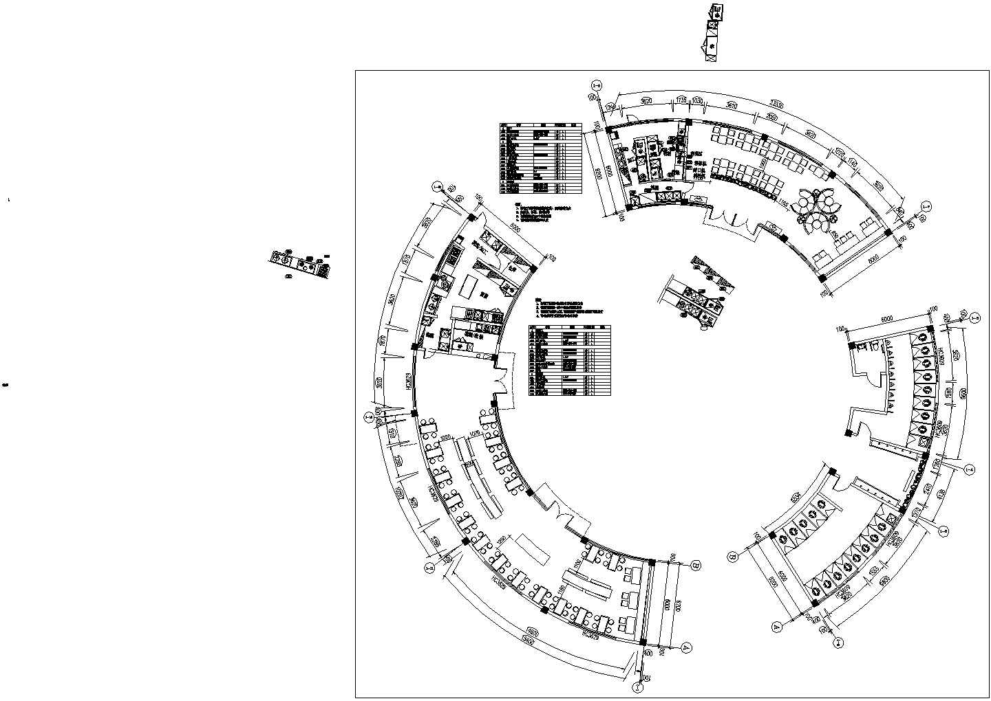 某米粉店厨房（按150个餐位供应量设计）设计cad施工平面图（标注详细）