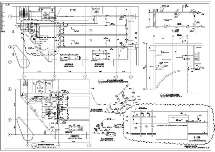消防泵房详细CAD施工图_图1