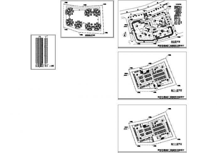 [深圳]-国威广场建筑方案设计CAD图纸-共三张（甲级设计院设计）_图1