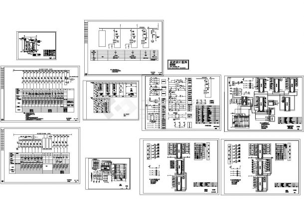 某10kV变电所智能系统设计cad图，共十张-图一