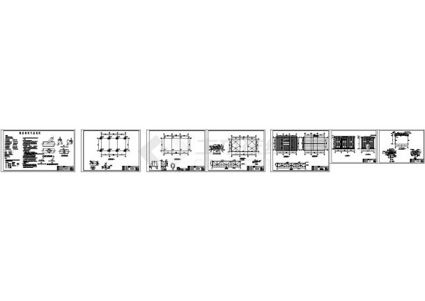 全套钢结构羽毛球场施工图-图一