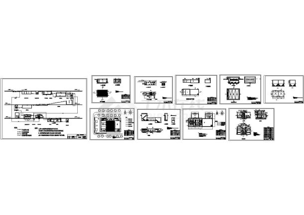 某小区水处理及中水回用工程cad设计图-图一