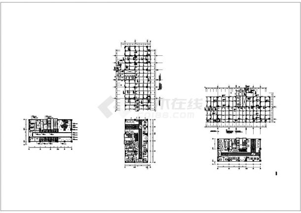 某惠州某楼盘售楼部CAD设计完整平面施工图-图一