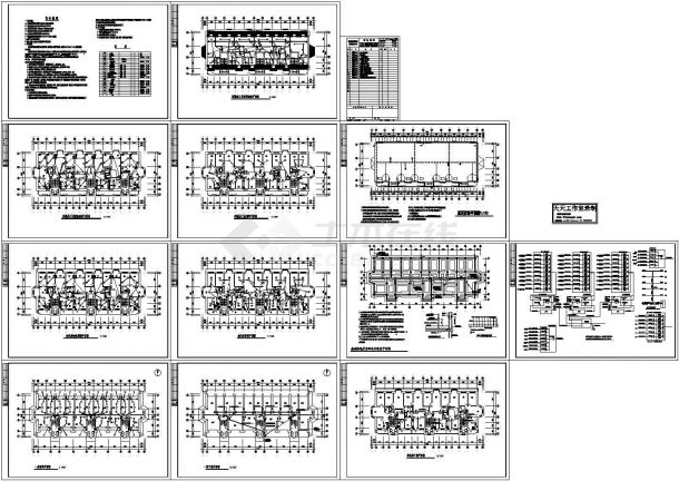 某广场304#住宅楼配电设计cad全套电气施工图（含设计说明）-图一