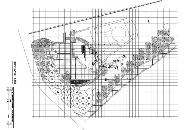 某都江堰城市演义广场全套CAD设计完整平面施工图-图一