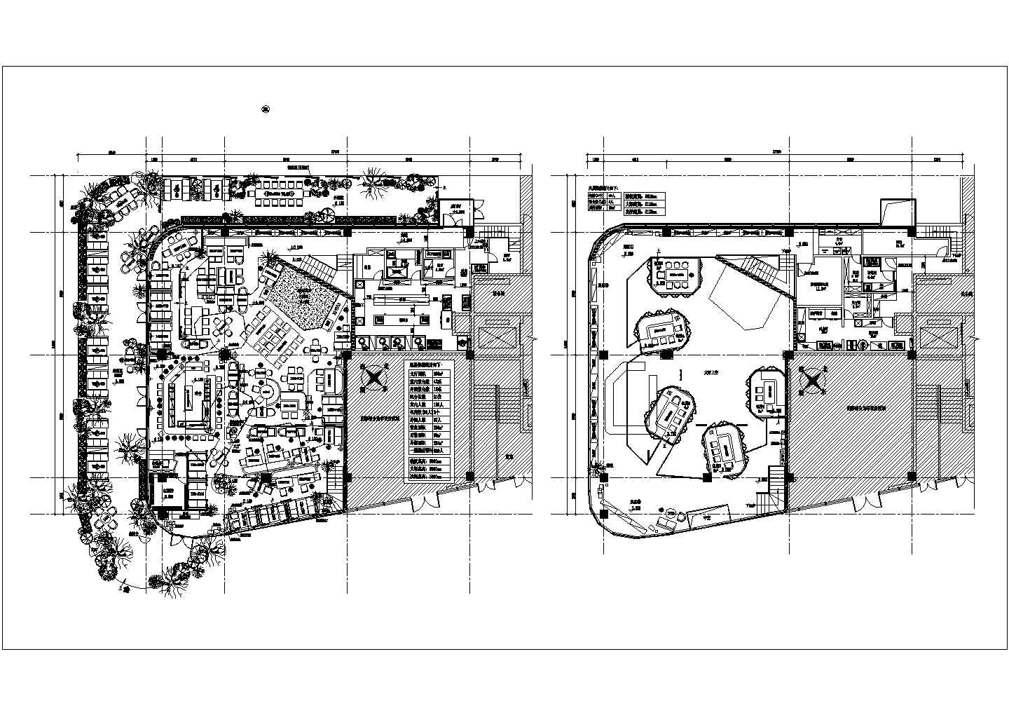 某珠海胡桃里音乐餐厅CAD底夹层平面图