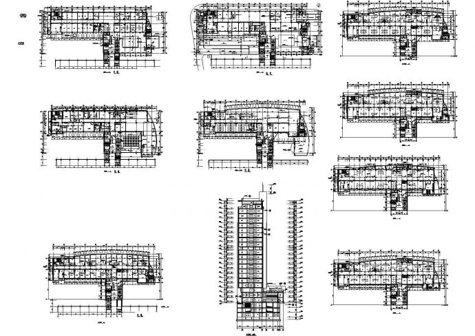 20层钢结构医院住院部全套建筑设计施工图_图1