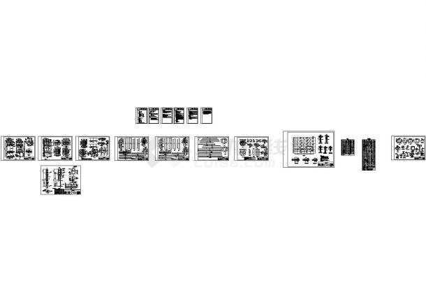 某工程IC反应器单体设计cad图，共十八张-图一