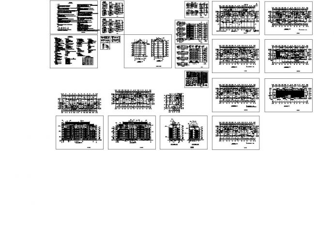 6层住宅楼设计全套CAD图纸_图1