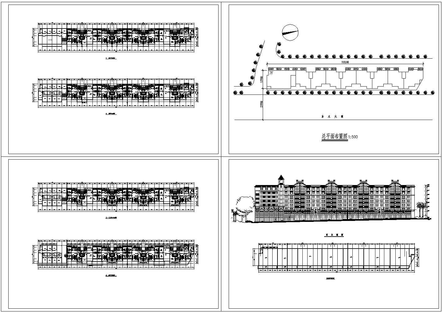 某七层商住楼建筑设计方案图