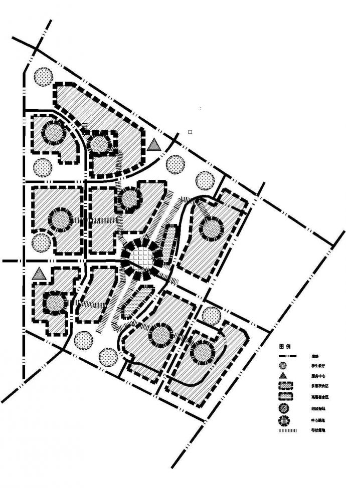 某大学城环境设计投标方案CAD施工节点图纸_图1