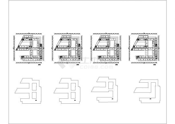 某大学综合实验楼学校建筑CAD平立剖节点设计图纸-图二
