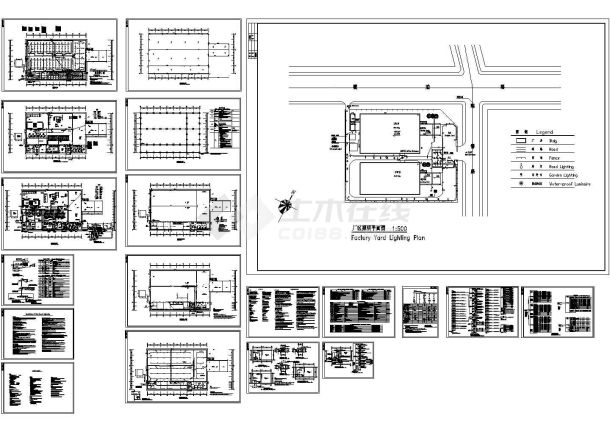 哈尔滨厂房CAD设计工程图纸-图一