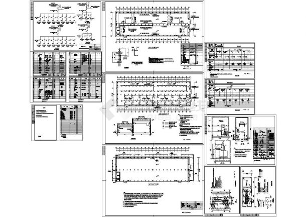 机修厂房电气CAD施工图-图一