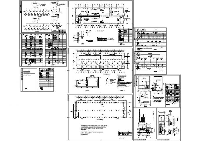 机修厂房电气CAD施工图_图1