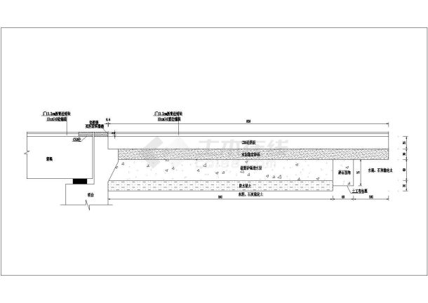 某跨径16+39.6+16m天桥飞鸟拱 81.12米公路Ⅱ级桥头搭板与路基连接CAD设计构造图-图一