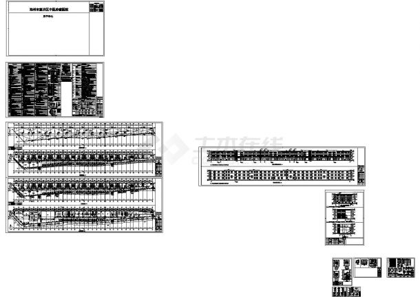 [郑州]3层钢混框架结构月子中心建筑设计cad施工图-图一