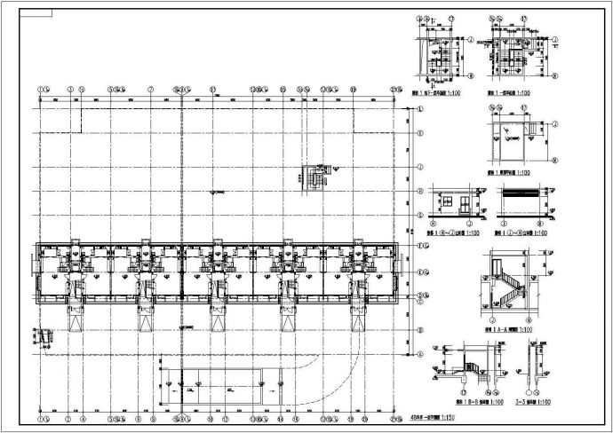 某停车场建筑CAD节点完整剖面设计施工图_图1