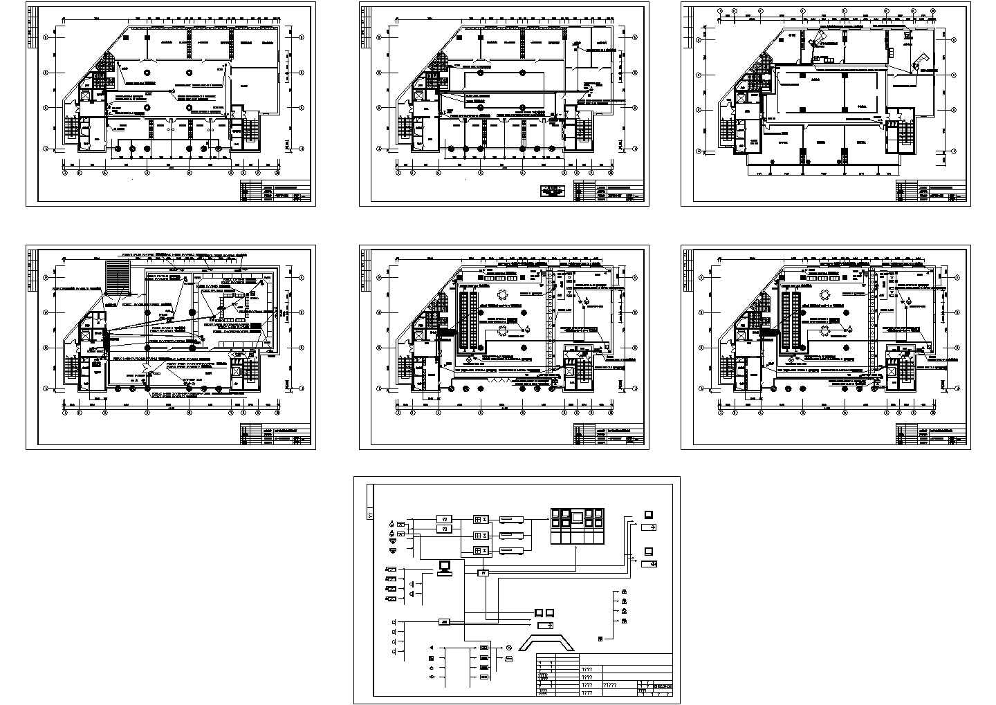 办公楼设计_某地办公楼监控方案设计CAD图